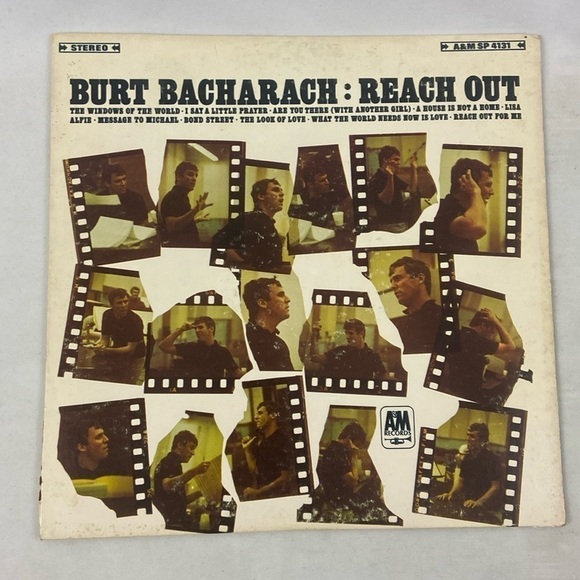 Burt Bacharach Reach Out A&M Records Stereo SP 4131 Vinyl Record LP - Picture 1 of 14